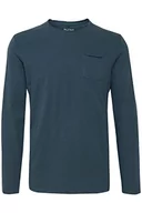 Koszulki męskie - Blend BHBHNICOLAI Tee l.s. Tee l.s. męska koszulka z długim rękawem ze 100% bawełny, Midnight Blue (74636), M - miniaturka - grafika 1
