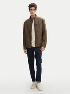 Kurtki męskie - Tom Tailor Kurtka z imitacji skóry 1044633 Brązowy Regular Fit - miniaturka - grafika 1