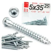Wkręty - Wkręty do łączników ciesielskich anchor 5x35mm 25szt. - miniaturka - grafika 1