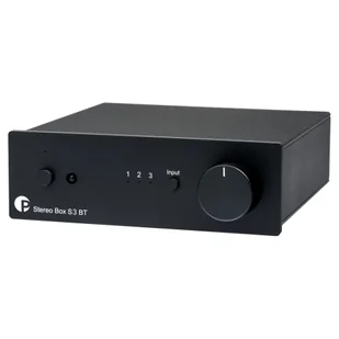 Pro-Ject Stereo Box S3 BT – Wzmacniacz zintegrowany stereo z odbiornikiem Bluetooth 5.0 Czarny - Wzmacniacze - miniaturka - grafika 1