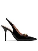 Sandały damskie - LOVE MOSCHINO Sandały JA10079G1MIH0000 Czarny - miniaturka - grafika 1