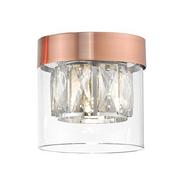 Lampy sufitowe - Zuma Line Gem C0389-01A-L7AC Plafon lampa sufitowa 1x28W G9 miedziany/transparentny - miniaturka - grafika 1