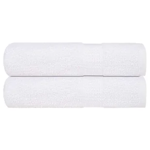 vidaXL Ręczniki kąpielowe, 2 szt., białe, 70x140 cm, bawełna 100% - Ręczniki - miniaturka - grafika 1