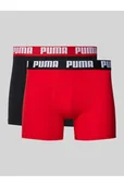 Majtki damskie - Obcisłe bokserki z detalem z logo w zestawie 2 szt. - Puma - miniaturka - grafika 1