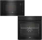 Zestawy AGD - Zestaw AGD do zabudowy Beko Piekarnik BBIE17300B + Kuchenka mikrofalowa BMGB25333BG - miniaturka - grafika 1