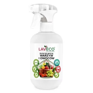 Naturalny płyn do mycia warzyw i owoców - 0,5 l - LAVECO - Płyny do naczyń - miniaturka - grafika 1