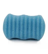 Rękawice i gąbki do kąpieli - Gąbka Konjac Do Twarzy I Ciała, Fala, Borówka, Aż 10 X 6, Bebevisa - miniaturka - grafika 1