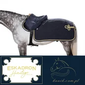 Siodła - Eskadron Pokrowiec na siodło GLOSSY QUILTED Heritage 2019/20 oxfordnavy - miniaturka - grafika 1