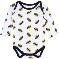 Body dla niemowląt - Białe niemowlęce body z motywem BATMAN 9-12 m 80 cm - miniaturka - grafika 1