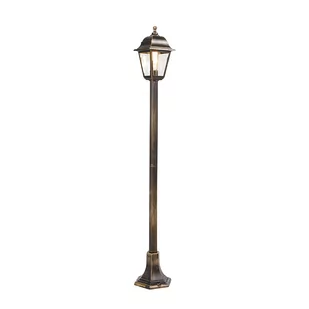 QAZQA Klasyczna latarnia antyczne złoto 122 cm IP44 - Capital - Lampy ogrodowe - miniaturka - grafika 1