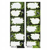 Zabawki kreatywne - Naklejki na zeszyt Pixel MINECRAFT - miniaturka - grafika 1