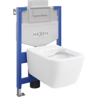 Mexen zestaw podtynkowy WC stelaż Fenix XS-U z miską WC Stella, biały - Stelaże i zestawy podtynkowe do WC - miniaturka - grafika 1
