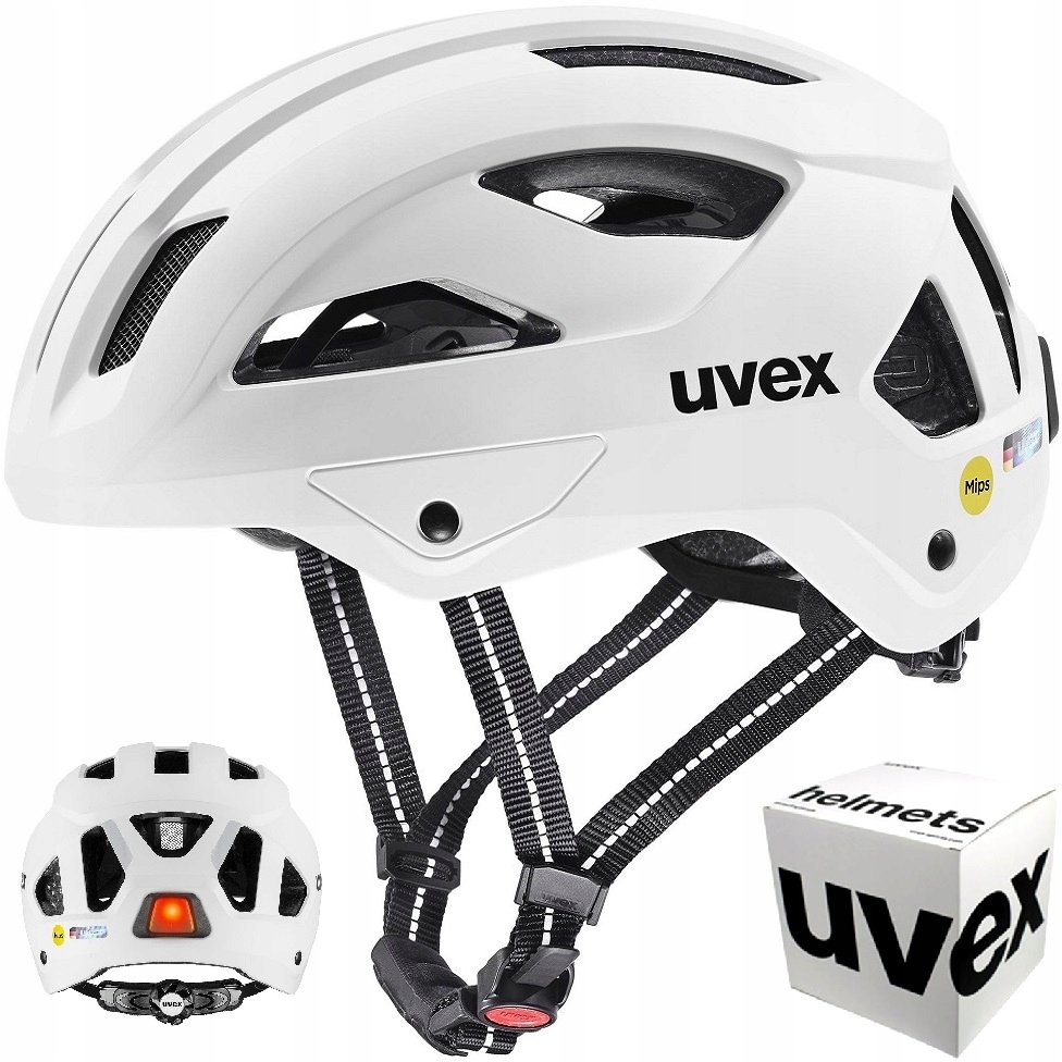 Kask rowerowy Uvex City Stride Mips 56-59 cm white matt