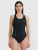 Stroje kąpielowe - 4F Kostium kąpielowy jednoczęściowy damski - czarny L - miniaturka - grafika 1
