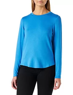 s.Oliver Damska koszulka z wiskozy, niebieski, 38 - Koszulki i topy damskie - miniaturka - grafika 1