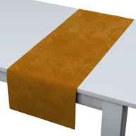 Obrusy i serwetki - Dekoria pl Bieżnik prostokątny miodowy 40 × 130 cm Velvet 410-704-23 - miniaturka - grafika 1