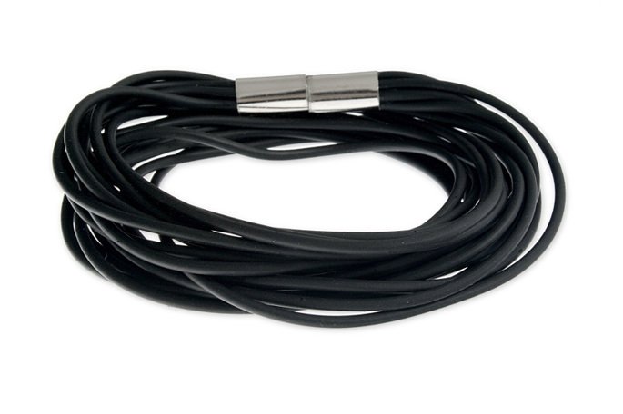 Bransoletka Kolor Czarny Srebrny Magnes