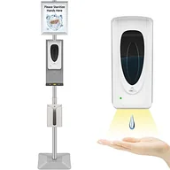 Dezynfekcja - VEVOR 3 w 1 stacja dezynfekująca, automatyczny dozownik do dezynfekcji 1000 ml żelu hydroalkoholowego, roztwór lub mydło piankowe z uchwytem i panelem wyświetlania dla wszystkich miejsc publicznych - miniaturka - grafika 1