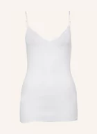 Koszulki i topy damskie - Hanro Top Cotton Seamless weiss - miniaturka - grafika 1