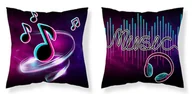 Poszewki na poduszki - Detexpol Poszewka 40x40 bawełniana nuty muzyka MF023_20220409120439 - miniaturka - grafika 1