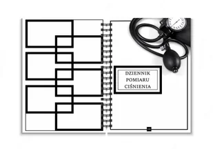JUFIMI Dziennik pomiaru ciśnienia MONO okładka twarda - Planery - miniaturka - grafika 1
