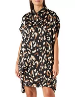 Sukienki - Kaporal Damska sukienka model NUZA kolor czarny/beżowy, rozmiar S, 8 - miniaturka - grafika 1