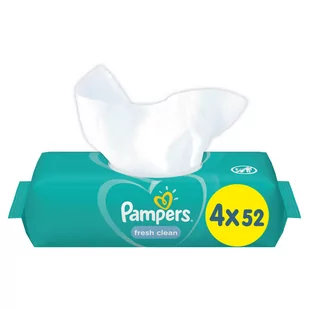 PAMPERS Chusteczki Fresh Clean 4x52szt 8001841077949 - Chusteczki nawilżane - miniaturka - grafika 2