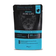 Mokra karma dla psów - Fitmin Dog For Life Junior Turkey in Gravy 28x85g - miniaturka - grafika 1