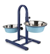 Miski dla psów - Stojak M221 Premium niebieski 2x2,6l - miniaturka - grafika 1
