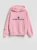 Bluzy dla dziewczynek - Reserved - Bluza Inter Miami - pastelowy róż - miniaturka - grafika 1