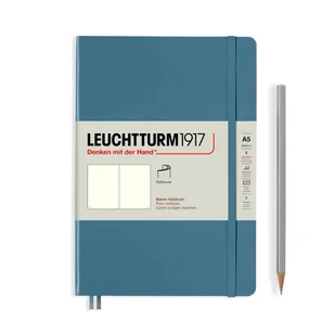 Notatnik Leuchtturm1917 Medium A5, miękka oprawa, gładki, Stone Blue - Notesy i bloczki - miniaturka - grafika 1