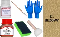 Środki do obuwia i ubrań - BEŻOWY 13 Renoskór ZESTAW DO RENOWACJI SKÓRY LICOWEJ Farba + Zmywacz Pędzel - miniaturka - grafika 1