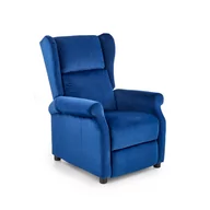 Fotele - Fotel Wypoczynkowy Agustin 2 Granatowy Halmar - miniaturka - grafika 1