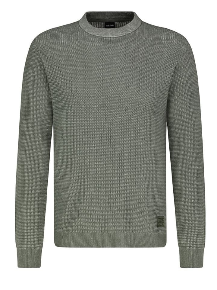 Sublevel Sweter w kolorze khaki