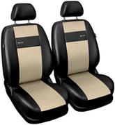 Pokrowce na fotele - Pokrowce samochodowe X-Line beżowe 1+1 - miniaturka - grafika 1