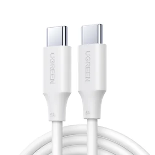 Kabel przewód USB-C PD QC 100W 5A 480Mb/s 2m biały - Kable USB - miniaturka - grafika 1