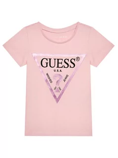 Koszulki dla chłopców - Guess T-Shirt K73I56 K8HM0 Różowy Regular Fit - grafika 1