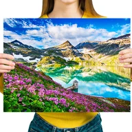 Zabawki kreatywne - Haft Diamentowy Diamond Painting,DIAMENTOWY MALARZ,Obraz DIY 5D,Mozaika Diamentowa 30x40,Góry - miniaturka - grafika 1