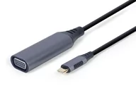 Adaptery i przejściówki - Gembird ADAPTER USB TYP-C DO VGA NA KABLU, KOLOR SZARY A-USB3C-VGA-01 - miniaturka - grafika 1