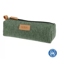 Piórniki - Herlitz Piórnik kosmetyczka Trapez Greenline Knit Gree - - miniaturka - grafika 1