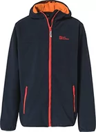Kurtki i płaszcze dla chłopców - Jack Wolfskin Chłopięca kurtka Fourwinds, Night Blue/pomarańczowa, 092 - miniaturka - grafika 1
