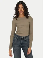 Bluzki damskie - ONLY Bluzka Val 15371305 Brązowy Regular Fit - miniaturka - grafika 1