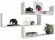 Regały - Półka Wisząca Theta Biała Regał Na Książki Zdjęcia - miniaturka - grafika 1