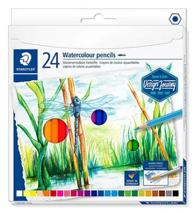 Staedtler Kredki akwarelowe sześciokątne 24 kolorów - Kredki, ołówki, pastele i pisaki - miniaturka - grafika 1