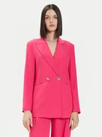 Marynarki i żakiety damskie - Maryley Marynarka 24EB112/04FU Różowy Regular Fit - miniaturka - grafika 1