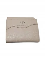 Portfele - ARMANI EXCHANGE Portfel damski beżowy - miniaturka - grafika 1