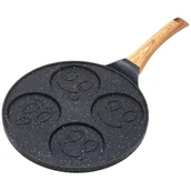Patelnie - Marmurowa patelnia do pancakes naleśników jajek BUŹKI MINKI EMOTKI - miniaturka - grafika 1