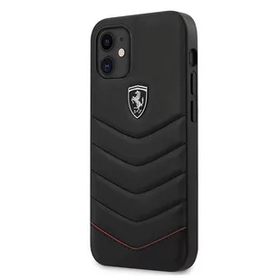 Ferrari FEHQUHCP12SBK iPhone 12 5,4" czarny/black hardcase Off Track Quilted - Etui i futerały do telefonów - miniaturka - grafika 1