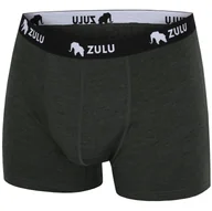 Majtki męskie - Męskie bokserki Zulu Merino 160 4in Rozmiar: XXL / Kolor: zielony - miniaturka - grafika 1