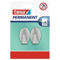 Wieszaki łazienkowe - Haczyk permanentny, 2 sztuki "L", okrągły, metalowy, tesa - miniaturka - grafika 1